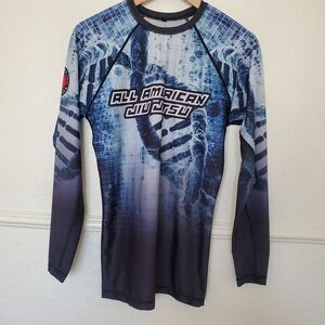 Breakpoint Long Sleeve No-Gi‎ Jiu-Jitsu Rash Guard Size M All American Jiu Jitsu